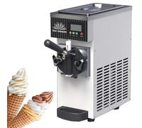 ZenSeFarin Gelatiera Professionale Soft Serve,Macchina Gelato Commerciale,con Compressore Autorefrigerante,Pannello LCD, Preraffreddamento Automatico,per Snack Bar Ristorante,Cream