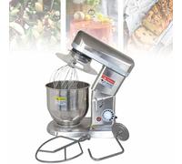 ZenSeFarin Impastatrice Professionale,Impastatrice per Dolci Commerciale,Impastatrice Elettrica 5L/7L/10L con Ciotola,Frusta,Gancio,Separatore di Uova,per Panetteria Pizzeria Ristorante,Silver-5L
