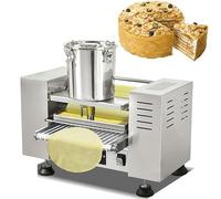 ZenSeFarin Macchina Automatica per Torte Mille Crepe, Crepiera Elettrica, 200-300 Pezzi/Ora, Spessore della Pasta Regolabile da 0,4 a 1,2 Mm, per Torte Mille Crepe da 6/8/10 di Pollice 8in