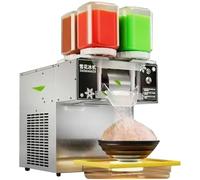 ZenSeFarin Macchina Elettrica per Tritare Il Ghiaccio,120-180 Kg/24 Ore,Macchina per Ghiaccio a Fiocchi Neve,Tritaghiaccio a Cono Neve,Macchina per Ghiaccio Continuo,per Cocktail,Gelati,Frullati,750W