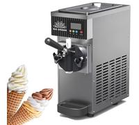ZenSeFarin Macchina per Gelato Commerciale,Gelatiera da Banco,Gelatiera Creamy,con Display a LED Auto Clean Sapori Perfetta,per Gelato Soft,Yogurt,Crema Pasticcera E Sorbetto,Grey