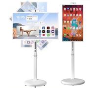 ZenSeFarin Monitor Astuto Portatile dello Schermo Attivabile al Tatto,Esposizione Girevole 1080p per Uso Diritto O Mobile Pavimento 8Gb RAM + 128 GB Memoria,per Casa,Ufficio,Scuola,Esterni 27in