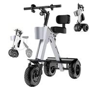 ZenSeFarin Monopattini a 3 Ruote per Adulti, Monopattino Elettrico con Sedile,Motore Peak 450W,Monopattino Pieghevole Disabili,Batteria 36V 10Ah,Triciclo Elettrico con Funzione Retromarcia
