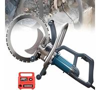 ZenSeFarin Scanalatore Elettrico per Muri, Sega per Calcestruzzo da 8800 W, Taglio da 270 Mm con Lama Diamantata per Muratura, Sega da Taglio, per Tagliare Cemento, Pietra, Mattoni, Tegole,4xblade