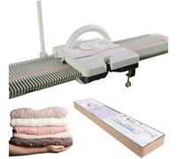 ZenSeFarin Telaio Maglieria Maglioni,Kit Telaio Tessitura Portatile Semiautomatico 6,5mm,Passo Dell'ago 150 Punti,Macchina Uncinetto, Dispositivo Maglieria Leggero Calibro Medio,Maggior Parte Filati