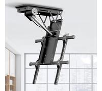 ZenSeFarin Telescopico Supporto per TV da Soffitto Supporto TV Motorizzato, con Telecomando E Impostazione Memoria, Adatto A TV da 50-90 Pollici, con Sollevamento Automatico, Facile da Installare