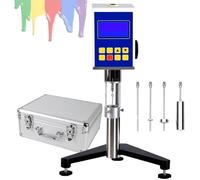 ZenSeFarin Viscosimetro Rotativo Digitale, Tester per Misuratore di Viscosità da Laboratorio con 4 Rotori Viscosimetro con Display Digitale Precisione ± 3% per Adesivi per Vernici Grasso,NDJ-8S