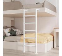 ZENSTYW Scala 5 Gradini,Scala per Letto A Castello,Montaggio A Parete,Scala di Emergenza in Metallo,Scala di Emergenza per Il Vano Finestra del Seminterrato,Bianco(165cm/65in)