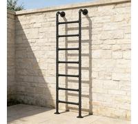 ZENSTYW Scaletta Letto A Castello,Scala Mansardata A Parete,Industriale Scale per Arrampicata,Scala Antincendio in Metallico,per Biblioteca,Magazzino,Terrazza(7.5ft)