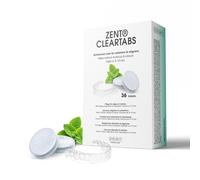 ZENT ClearTabs - Compresse detergenti e rinfrescanti per aligner, retainer e protesi - Ottimo per pulitori ad ultrasuoni - aromi rinfrescanti alla menta - confezionati singolarmente, 36 pezzi