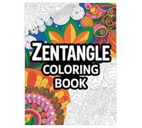 Zentangle Coloring Book: 100 Mindful Patterns for All Ages: A Mindful Art Therapy Activity Book with Intricate Designs for Stress Relief and Creativity