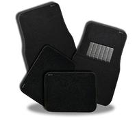 Zento Deals - Set di 4 tappetini in Moquette per Auto, di Alta qualità, Colore Nero Resistente, per conducente e sedili Posteriori per Tutte Le Condizioni atmosferiche