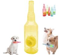 Zentric CrunchNPlay Bottle Toy, Crunchnplay Bottle Toy For Dogs, Zentric Crunch Play Bottle Toy, Tennis Dog Chews Toy Bottle, Interactive Dog Chew Toy With Tennis Ball (1 Pcs,Yellow)