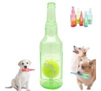 Zentric CrunchNPlay Bottle Toy, Crunchnplay Bottle Toy For Dogs, Zentric Crunch Play Bottle Toy, Tennis Dog Chews Toy Bottle, Interactive Dog Chew Toy With Tennis Ball (1 Pcs,Green)