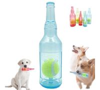 Zentric CrunchNPlay Bottle Toy, Crunchnplay Bottle Toy For Dogs, Zentric Crunch Play Bottle Toy, Tennis Dog Chews Toy Bottle, Interactive Dog Chew Toy With Tennis Ball (1 Pcs,Blue)