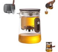 Zenvoyage - Set da tè da viaggio in vetro, The Harmony Pot, Teiera magnetica Enchanti, Teiera stregoneria, Zahra Pot, Novità Smart One Touch Tea Maker Set, Kit da tè portatile, Regali per il tè