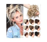 ZENY896V Chignon da Donna Chignon Elastico spettinato, Chignon Sintetico spettinato, Scrunchie for Capelli Finti, Coda di Cavallo Pezzo di Capelli disordinato(27T613)