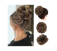 ZENY896V Chignon da Donna Chignon Sintetico con Artiglio, Chignon spettinato, Clip in Extension for Capelli Ricci e ondulati. Pezzo di Capelli disordinato(18T10)