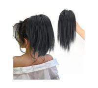ZENY896V Chignon da Donna Extension for Capelli con Coda di Cavallo Corta e Liscia, con Fermaglio a Forma di Artiglio Sintetico, Lunghezza 12 Pollici Pezzo di Capelli disordinato(1)