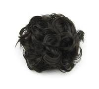 ZENY896V Chignon da Donna Scrunchies for Capelli Ricci disordinati, Chignon, Capelli castani Neri, Elastico for Capelli, Ciambella, Rullo for Capelli Pezzo di Capelli disordinato(Brown Black)
