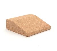 ZenYogaWedge Cuneo tascabile in sughero formato compatto 100% naturale blocco singolo, per principianti e professionisti per lezioni di yoga casa esercizio fitness impugnatura antiscivolo ecologico