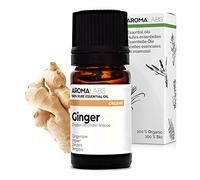 Zenzero BIO (Zingiber officinale) - 5 mL - Olio Essenziale Chemiotipizzato e Certificato AB - Digestione & Mal d’auto - Aroma Labs - Made in France
