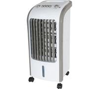 ZENZERO® - RAFFRESCATORE EVAPORATIVO Condizionatore Aria Ventilatore Portatile con Funzione SWING Oscillazione Automatica Dx/Sx, 3 Livelli di Velocità, Serbatoio 4 Litri, Filtri Rimovibili - 80W