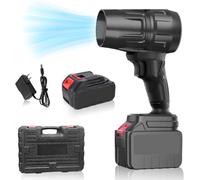 ZENZERO® Soffiatore Portatile 48V con 2 Batterie e Caricatore - Mini Soffiatore d'Aria Potente per Foglie, Auto, Polvere e Lavori Domestici