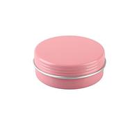 ZEOABSY 10 Pezzi 25 ml Rosa Barattoli di alluminio Scatola Alluminio a Vite Vasetti Rotondo per DIY Candele Cosmetico Caramella Gadget Balsamo Labbra con 1 Etichette e 5 Cucchiaio