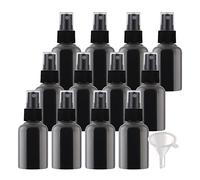 ZEOABSY 12 Pezzi 50ml Flaconi Spray in Plastica Nero 38MM x 99MM, Vuoti Bottiglie Spray Fine Nebbia Bottiglia da Viaggio, Flacone Spray Atomizzatore Vuoto con Pompa Nero, Profumo Sprayper