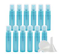 ZEOABSY 20 Pezzi 5ml Flaconi Spray Vuoti, Bottiglie Spray Blu opaco Plastica Fine Nebbia Bottiglia Set da Viaggio, Flacone Spray Vuoto con Pompa, acqua Profumo Sprayper