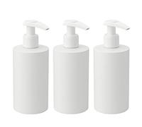 ZEOABSY 3 Pezzi 200ml Bianco Plastica Bottiglie Dosatori per Gel con Pompa,200ml Bottiglie di Pompa per la cucina e il bagno Lozione Corpo Doccia Shampoo Gel Dispenser + 1 x imbuto