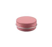 ZEOABSY 30 Pezzi 15 ml Rosa Barattoli di alluminio Scatola Alluminio a Vite Vasetti Rotondo per DIY Candele Cosmetico Caramella Gadget Balsamo Labbra con 2 Etichette e 5 Cucchiaio