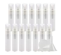 ZEOABSY 50 Pezzi 3ml Flaconi Spray Vuoti, Bottiglie Spray Trasparente opaco Plastica Fine Nebbia Bottiglia Set da Viaggio, Flacone Spray Vuoto con Pompa, acqua Profumo Sprayper