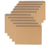 ZEONHAK 10 album da disegno A5, 60 pagine/30 fogli rilegati a spirale, blocco da disegno A5 per pittura artistica