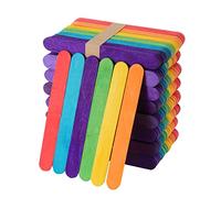 ZEONHAK 1000 bastoncini colorati per lecca-lecca da 15,2 cm, in legno di betulla, per fai da te, modellismo, artigianato fatto in casa