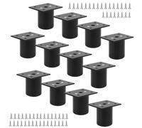 ZEONHAK 12 piedini regolabili per mobili, 50 mm, in lega di alluminio, con viti, gambe regolabili di ricambio per mobili, per divani, armadi, armadi