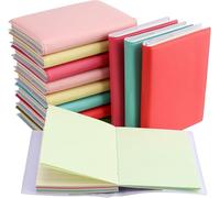 ZEONHEI 12 mini Taccuino Tascabile, Block Notes con custodia in pelle PU, piccoli Quadernino per diario memo diario, 13 x 8 cm, 100 fogli/200 pagine, 6 colori