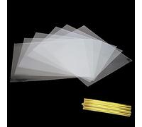 ZEONHEI 300 sacchetti trasparenti in cellophane 15 x 20 cm, piccoli sacchetti per biscotti trasparenti, per biscotti, caramelle, con 300 nastri metallici, sacchetti di cellophane per regali