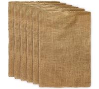 ZEONHEI Confezione da 6 sacchi di iuta grandi dimensioni da 50 x 80 cm, sacco di patate e verdure in iuta naturale, per patate, verdure, fagioli, protezione antigelo, capacità 25 kg