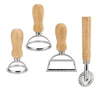 ZEONHEI Set di 4 tagliapasta per ravioli, tagliapasta per ravioli, stampo per ravioli, timbri per gnocchi, biscotti