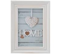 Zep Cornice portafoto, Legno, Bianco, 10 x 15 x 2.3 cm