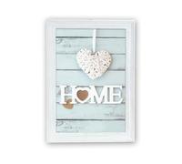 Zep Cornice singola vintage bianca in legno rettangolare 15x20 cm