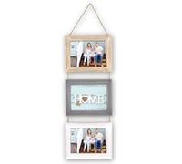 ZEP TY3857 Lavigny - Cornice portafoto in Legno Beige/Bianco/Grigio, 13 x 18 cm
