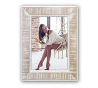 ZEP S.r.l. Levico Cornice portafoto in Legno, in Legno, Colore: Beige/Bianco, per Formato Immagine 15 x 20 cm,