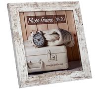 Zep S.r.l. Nelson 6 - Cornice portafoto in legno, 20 x 20 cm, colore: Bianco