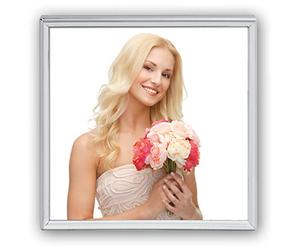ZEP S.r.l. Silver Frame - Cornice portafoto argentata per foto 5 x 8 cm