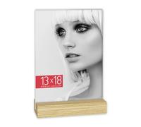 zep srl Cornice Dresda in acrilico per 2 foto fronte e retro (Natural, 13 x 18, Orizzontale)