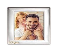 zep srl Cornice GIORGIO da Tavolo in Silver Plated per foto 10x15, Posizionabile Orizzontalmente. Placcata Argento. Made in Italy