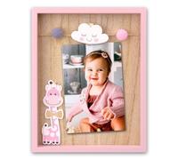 Zep VG446P Cornice Ryan Pink In Legno, Naturale E Rosa